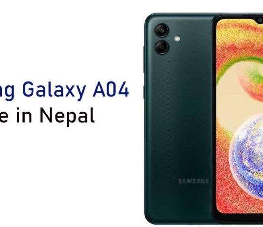 Samsung Galaxy A04 in Nepal